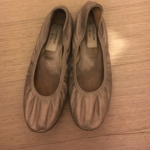 Lanvin Shoes - Authentic Lanvin Metallic Flats